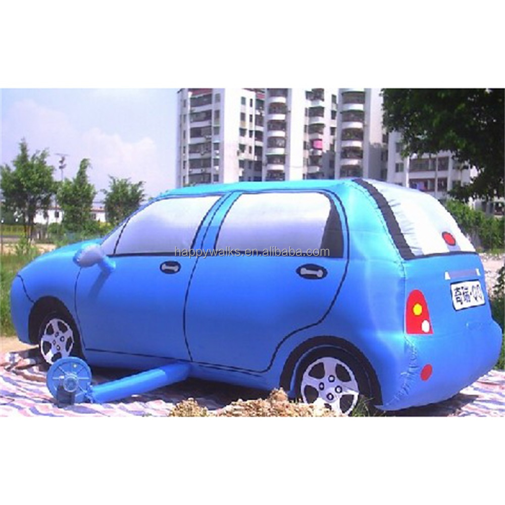 Outdoor large inflatable helium balloon blue car inflatable model PVC advertising inflatable