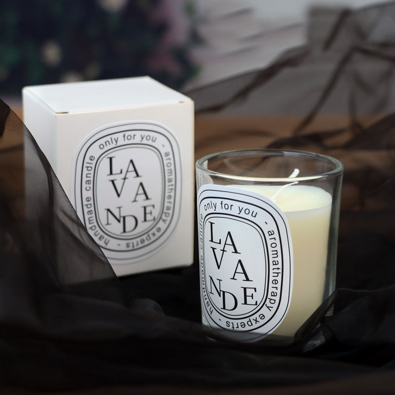 Transparent scented candle luxury soy wax smokeless fragrance European romantic candle light gift