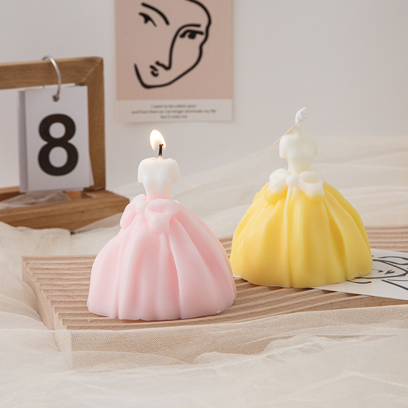 Wedding souvenir ins creative home decoration suit skirt wedding aromatherapy candle