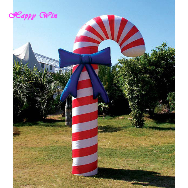 Competitive price giant inflatable candy cane christmas decoration inflatable candy cane for sale