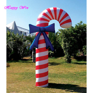 Competitive price giant inflatable candy cane christmas decoration inflatable candy cane for sale