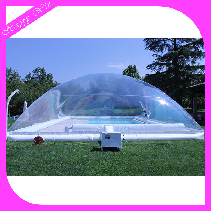 Giant inflatable swimming pool cover tent clear inflatable bubble dome tent for garden