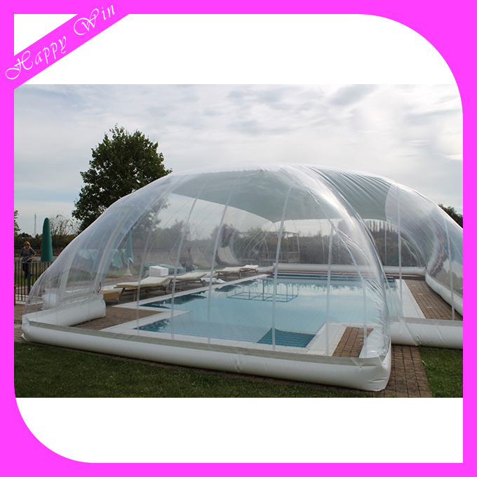 Giant inflatable swimming pool cover tent clear inflatable bubble dome tent for garden