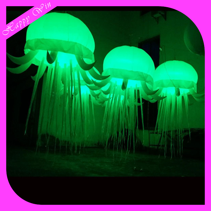 Attractive Led Lighting Decorating Inflatable Jellyfish Balloon wedding lighted balloons