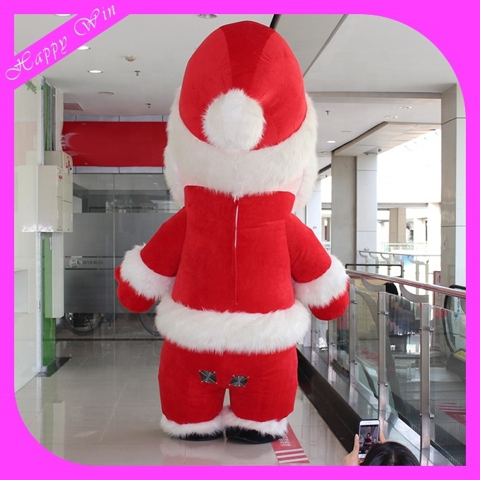 New design  inflatable christmas eif santa costume santa walking costume for Christmas