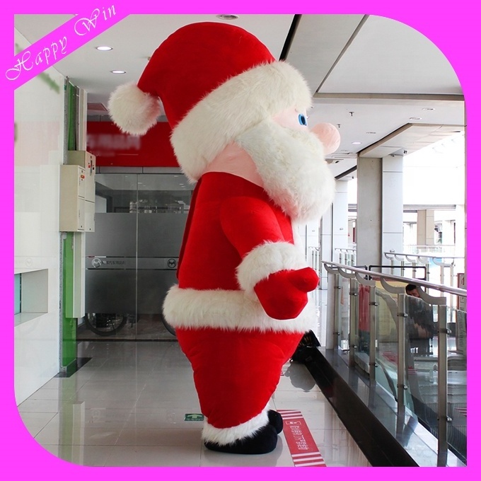 New design  inflatable christmas eif santa costume santa walking costume for Christmas