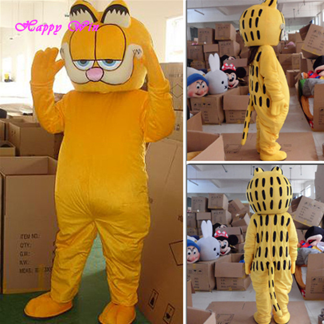 New fur cat mascot costume/ plush fabric cat mascot