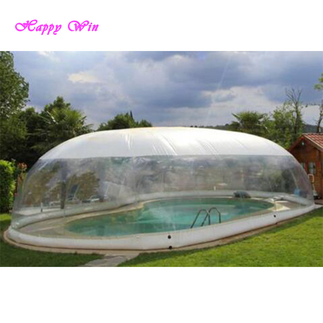 Giant inflatable swimming pool cover tent clear inflatable bubble dome tent for garden