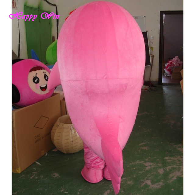 Pink dolphin mascot costume cute cartoon character costume cartoon character mascot costumes