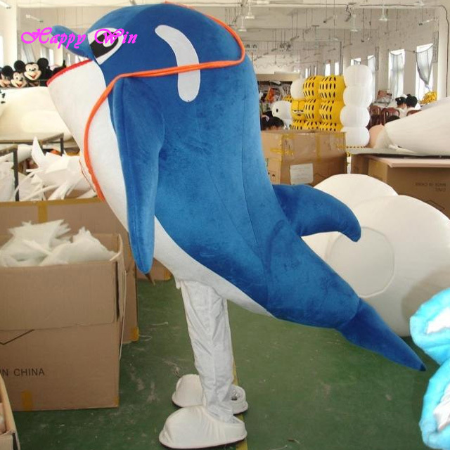 high quality dolphin mascot costume,cute dolphin costume,party dolphin mascot