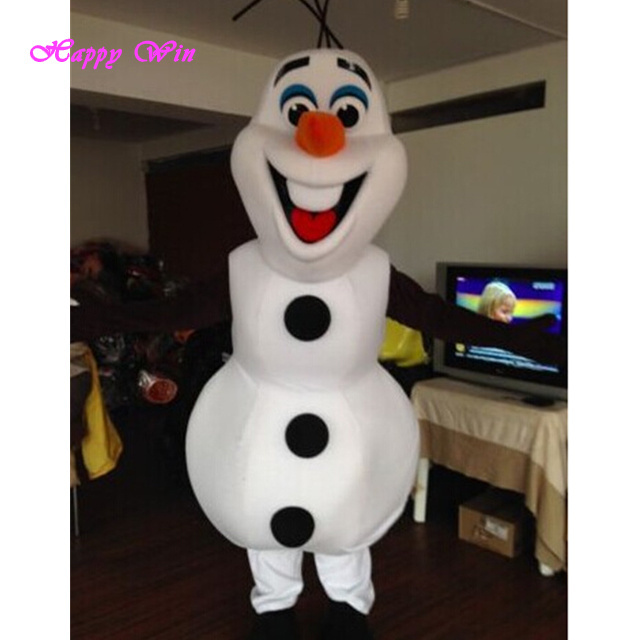 Cartoon cute snowman olaf mascot costume for adult/frozen olaf costume for sale