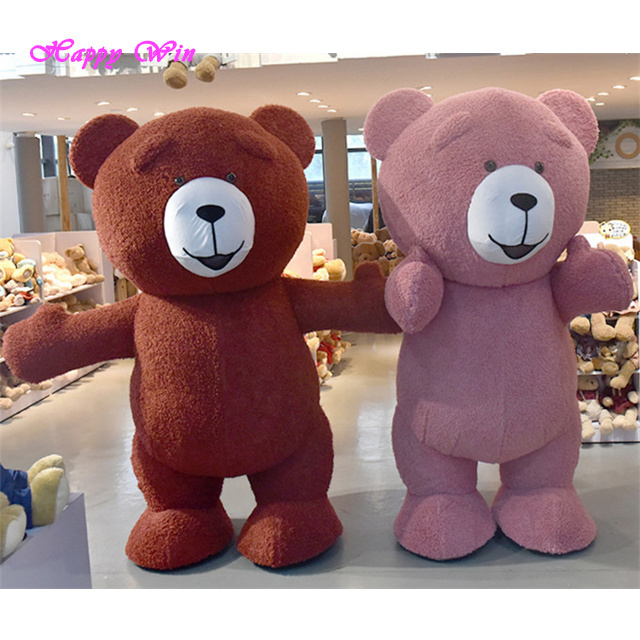 Valentine bear mascot costume,new teddy bear mascot costumes PP cotton filled body EVA head cartoon teddy bear costumes