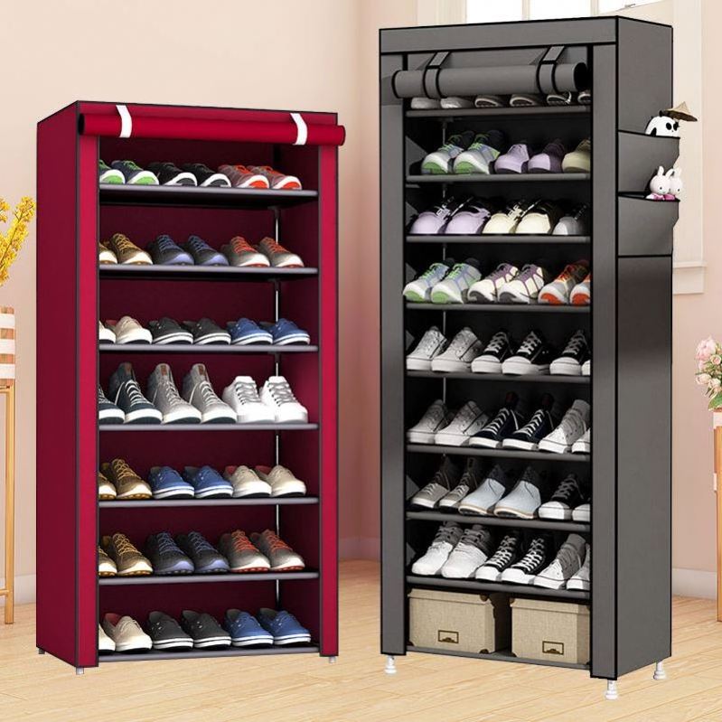 Clear Magnet  Shoe Boxes Drop Front Shoe Storage Box Non-Woven Fabric Custom Transparent Display Shoe Boxes Stackable Organizer