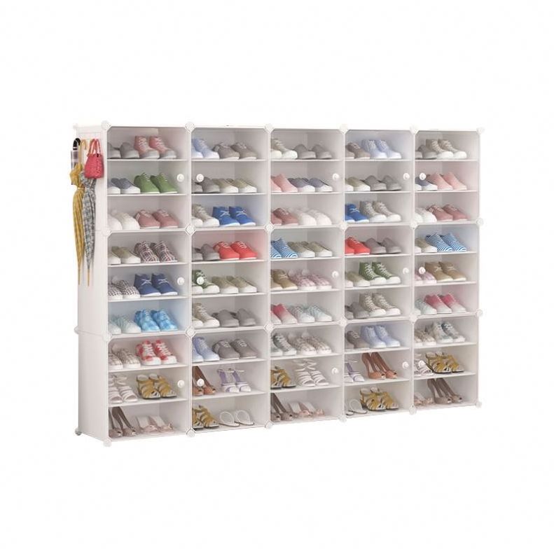 5/7/10 Tiers Non-Woven Shoe Rack With Dustproof Cover Fabric Space Saving Shoe Storage Rack Dust-Proof Shoe Cabinet