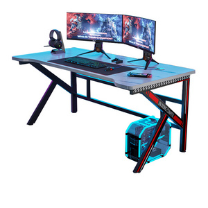 Adjustable Modern Gaming Table Pc Desktop Computer Mesa Gamer LED Racing Gaming Desk E-Sports Deak