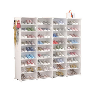 Foldable Dustproof Compartment 6 Grids Storage Box Transparent Shoe Cabinet Storage Shoe Box With Clear Window Accessories