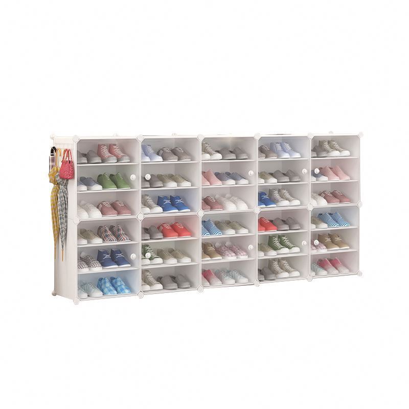 Tribesigns Black Large Capacity Shoe Cabinet High Quality Wholesale PP Entryway Shoe Rack