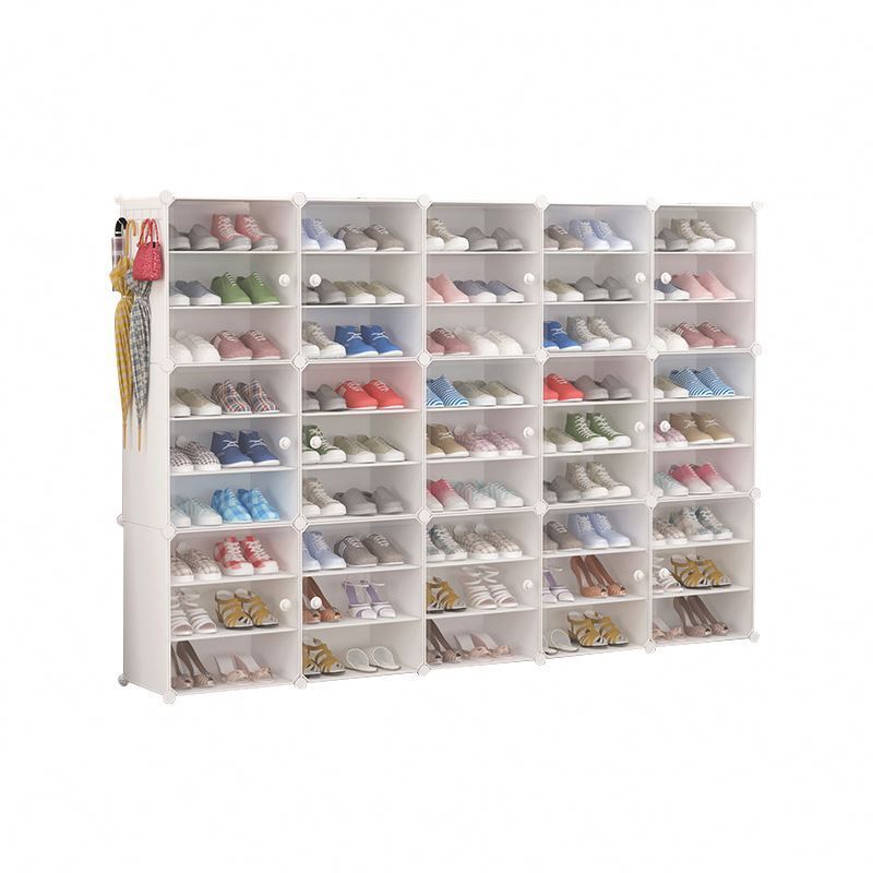 Hot Selling 16 Pairs 8 Tier Wall Mounted Cabinet Kindergarten Rack Shoe Racks Made In China