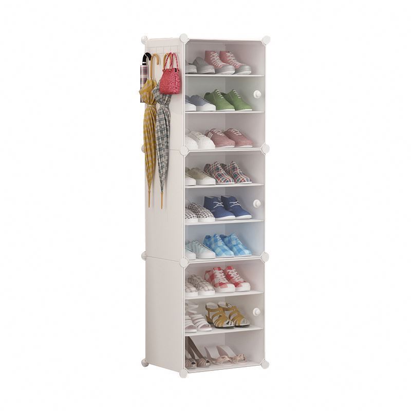 High Quality Colorful Plastic PP Wall Mounted Cabinet Parts Shoe Rack