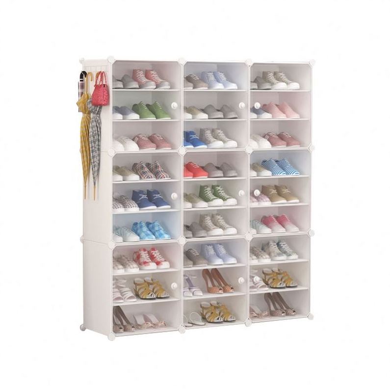 High Quality Colorful Plastic PP Wall Mounted Cabinet Parts Shoe Rack