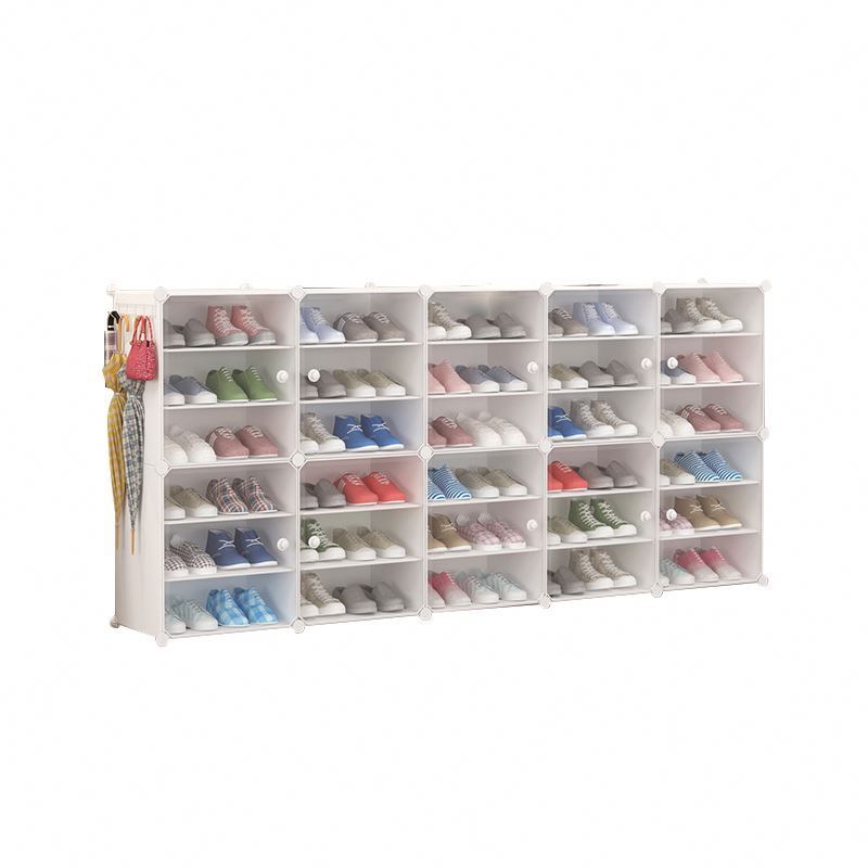 High Quality Colorful Plastic PP Wall Mounted Cabinet Parts Shoe Rack