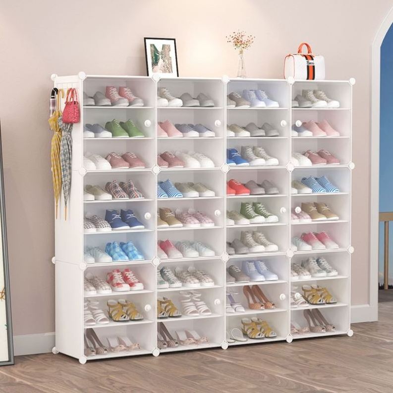 New Wall Mounted Shoe Rack Fashion Design Wall Type Shoe Rack Punch Free Wall Shoes Shelf