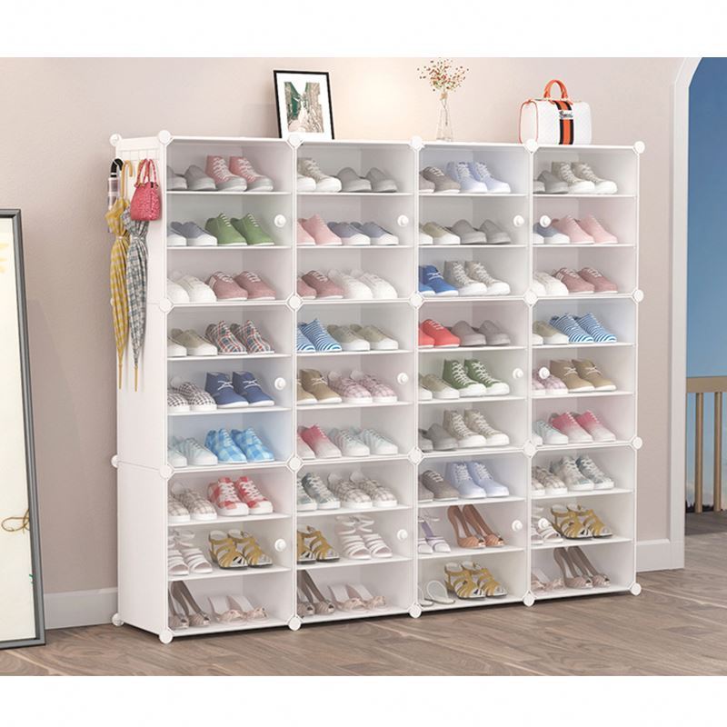 Plastic Shoes Holder Wall Mounted Shoe Organizer For Living Room Bathroom Door Space Saving Shoe Rack Cabinet