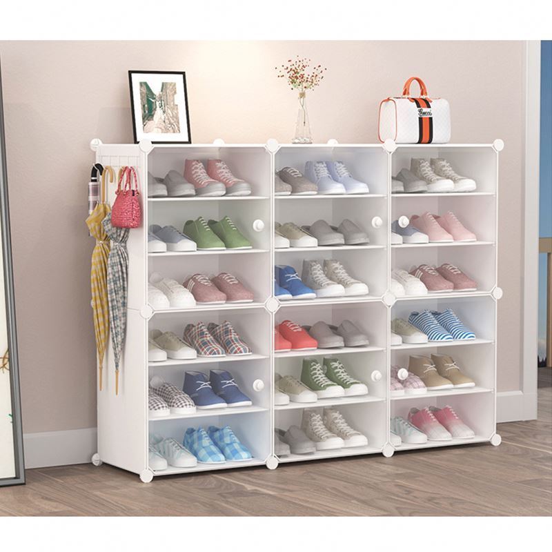 Shoe Rack Shoe Storage Organizer Cabinet Tower Stackable Shelves Holds 40 Pairs Of Shoes