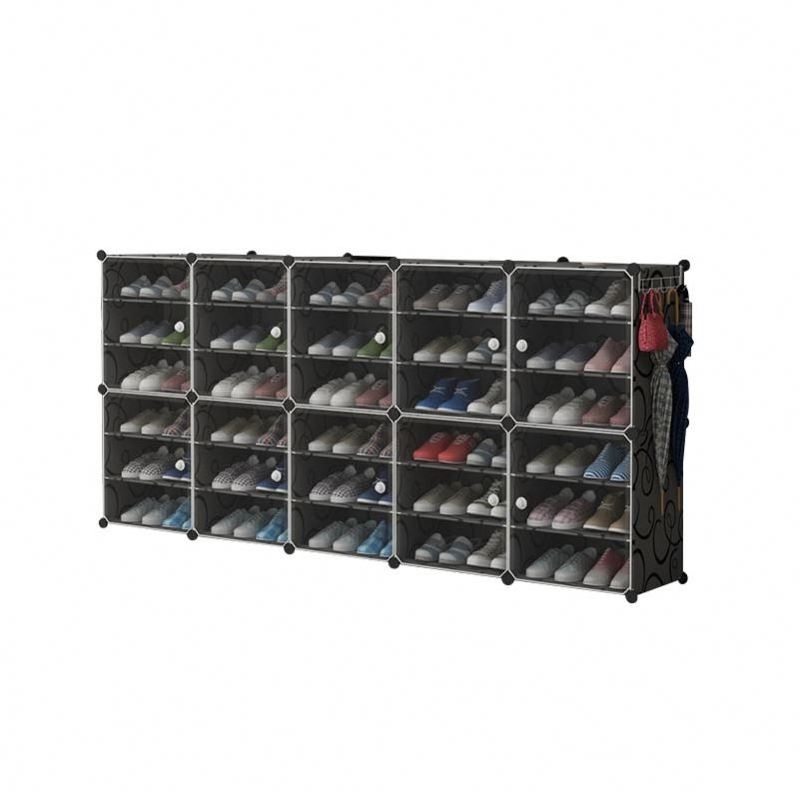 Living Room Furniture Extendable 3 Tier Wall Mounted Shoe Rack Tower Shoe Racks PP Shoe Rack Cabinet Plasticmodern