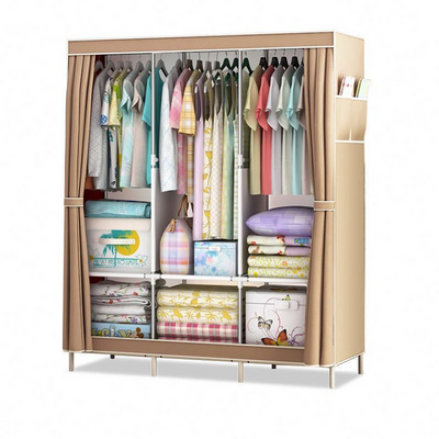 Ultra-Narrow Bedside Table Simple Modern Small Shelf Bedroom Simple Bedside Non-Woven Fabric Wardrobe