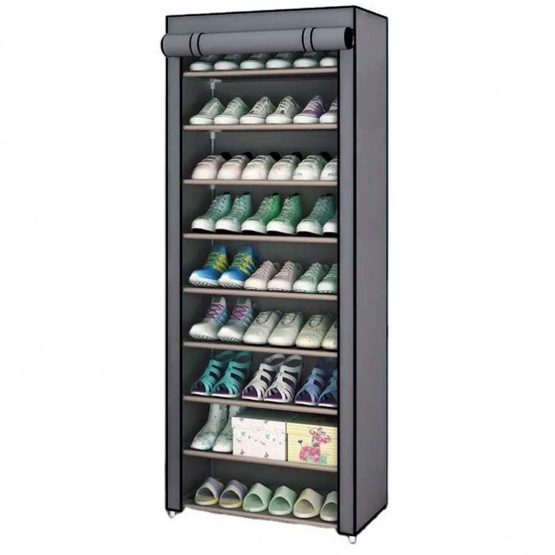 Transparent Window Flip Vented Foldable Stackable Rack Adjustable Shoe Slots Space Saver Underbed Shoe Storage Box