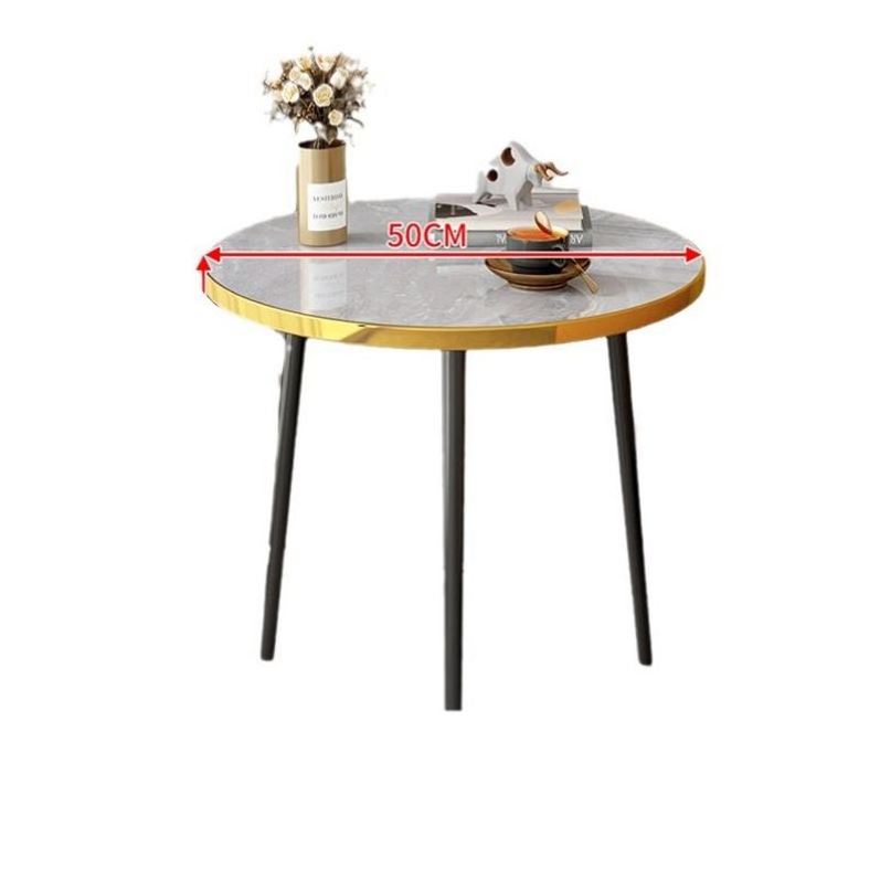 Colourful Round Glass Coffee Table Combination Small Household Living Room Simple Light Luxury Designer Creative Bell Side Table