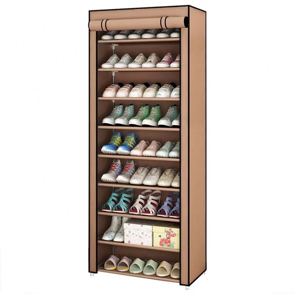 Closet Organizer Drop Three Transparent Window Foldable Shoe Storage Box