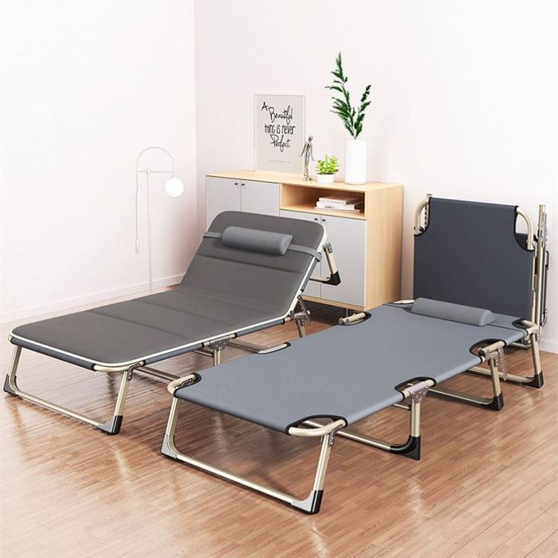 Free Sample Wholesale China Metal Double Adult Camping Folding Bed