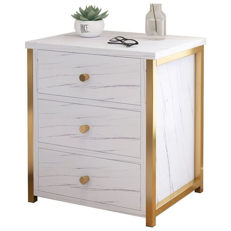 Modern Irregular Golden Side Table Italian Luxury Furniture Design Center Table With Wheels Gold Stainless Steel Nightstand