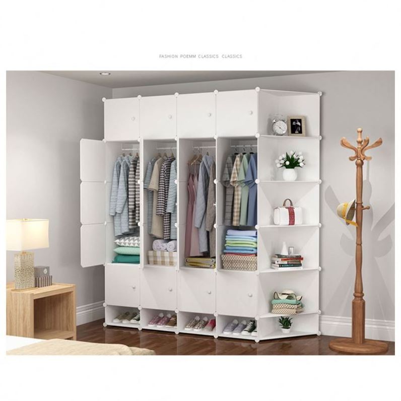 Modern Style Metal Storage Organizer Cabinet Heavy Duty Drying Rack Bedroom Closet Walldrope Portable Clothes Wardrobe