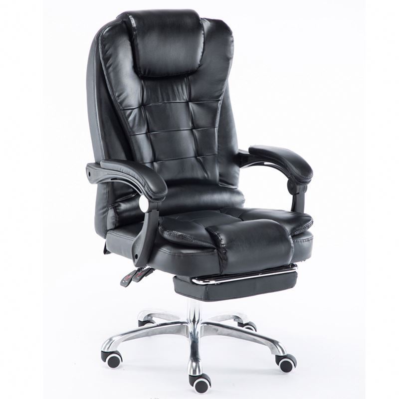 Eurostile Best Selling Gray Frame Swiveling Chair PU Leather High Back Height Adjustable Office Computer Mesh Chair