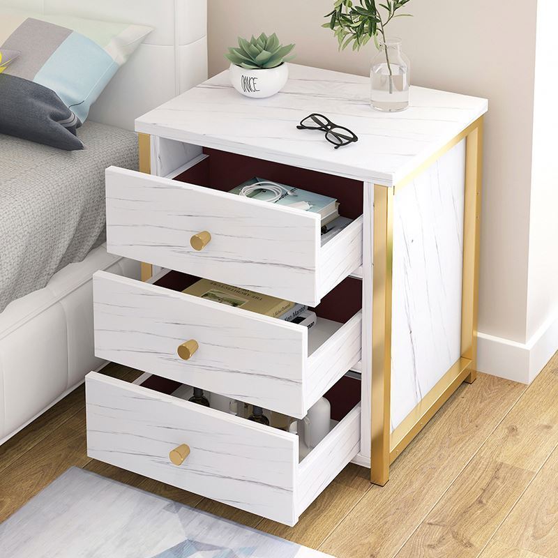 Best Selling Multifunctional Smart Furniture Bedroom Nightstands Bed Side Table With Charge