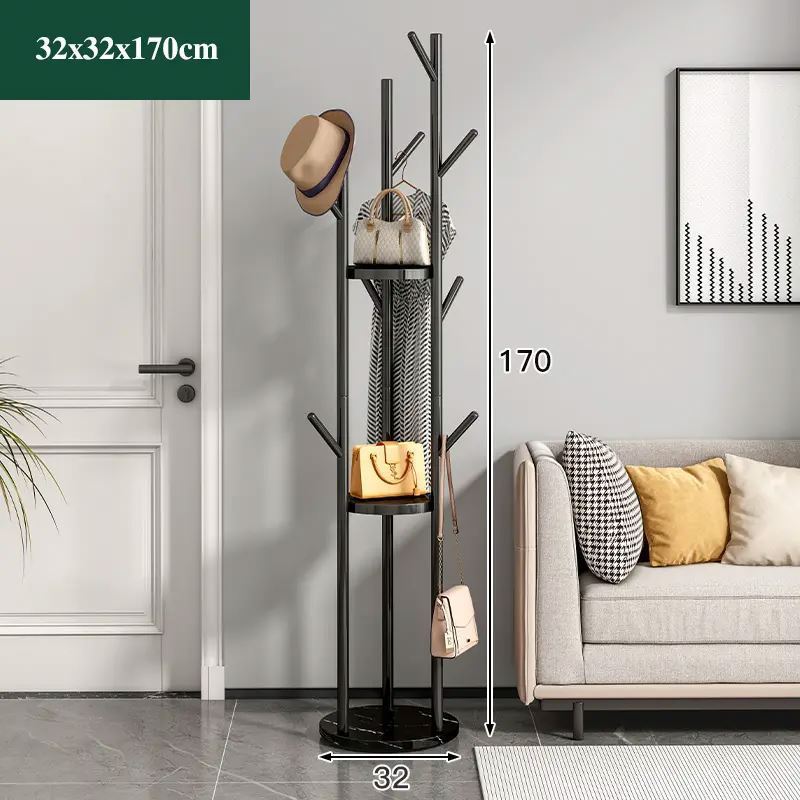 Design Living Room Furniture Modern Metal Coat Rack With Mirror