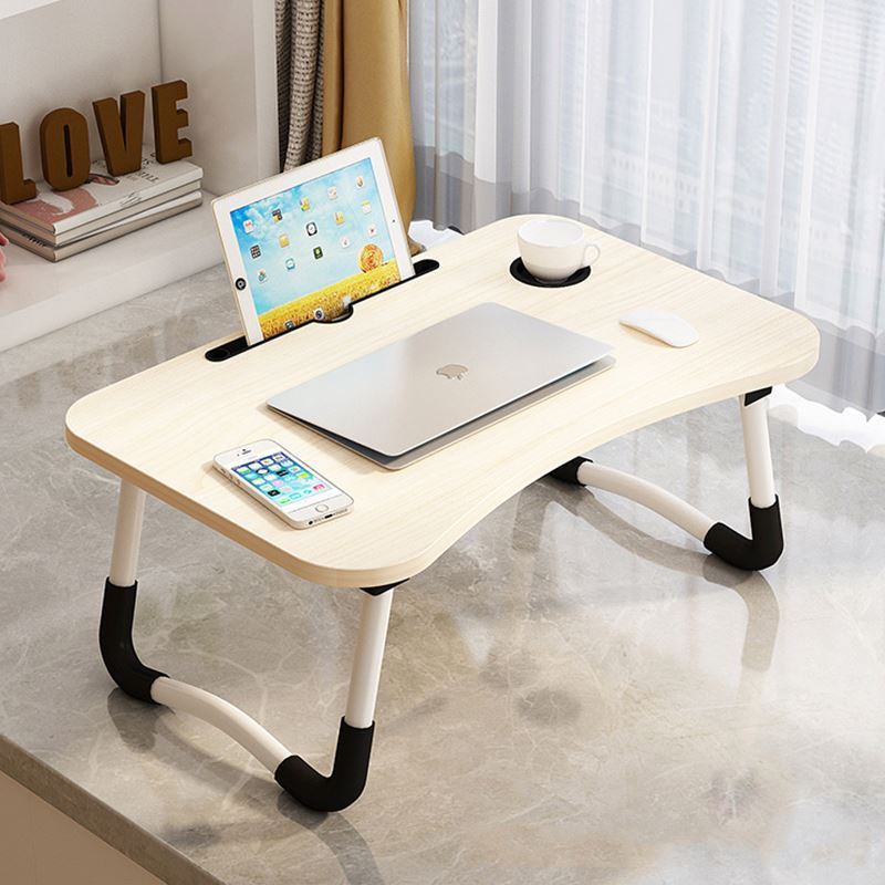 Laptop Stand Desk Table for Bed with Tablet Holder Slot, Bingkers Foldable Standing Bed Trays Lap Desk for Laptop