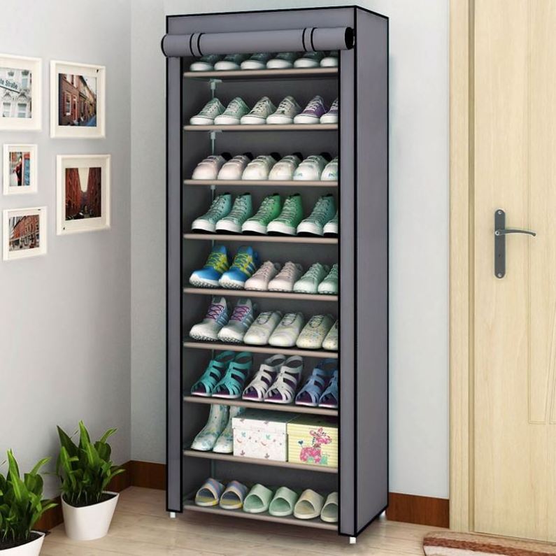 Clear Magnet  Shoe Boxes Drop Front Shoe Storage Box Transparent Display Shoe Boxes Stackable Organizer