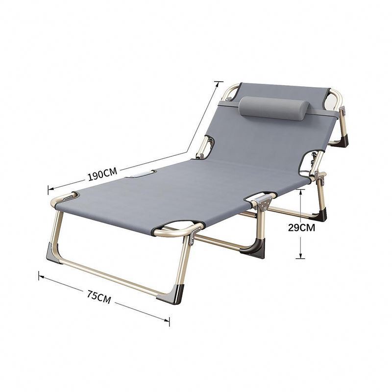 Free Sample Wholesale China Metal Double Adult Camping Folding Bed