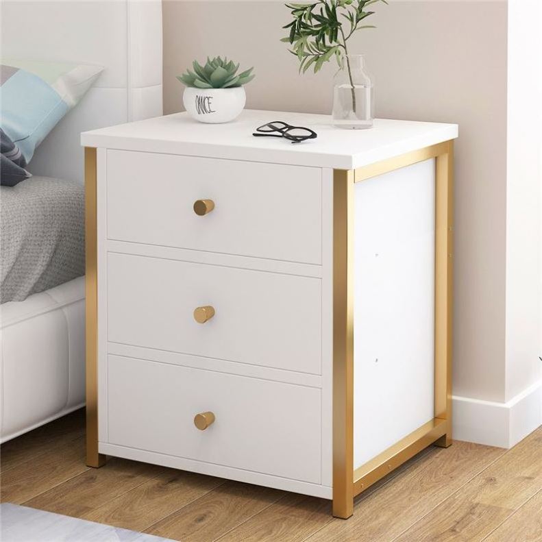 Best Selling Multifunctional Smart Furniture Bedroom Nightstands Bed Side Table With Charge