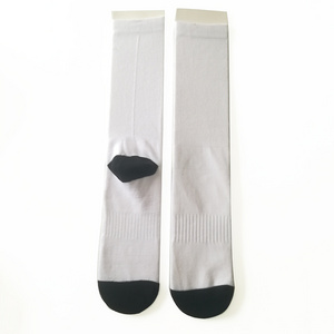 custom white blank polyester sublimation socks