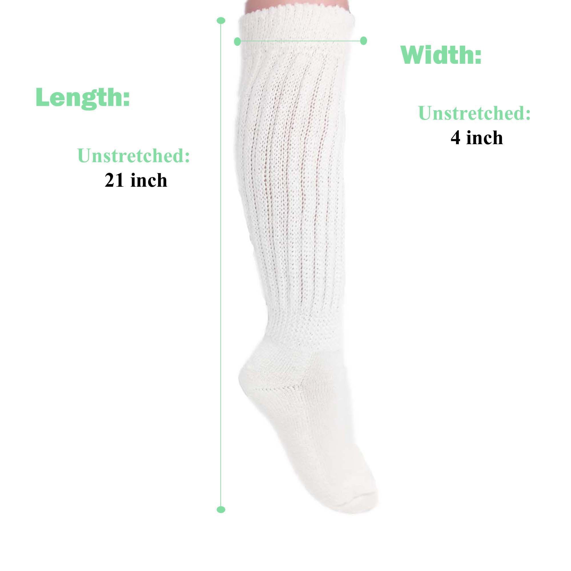 Popular custom design long slouch socks for women