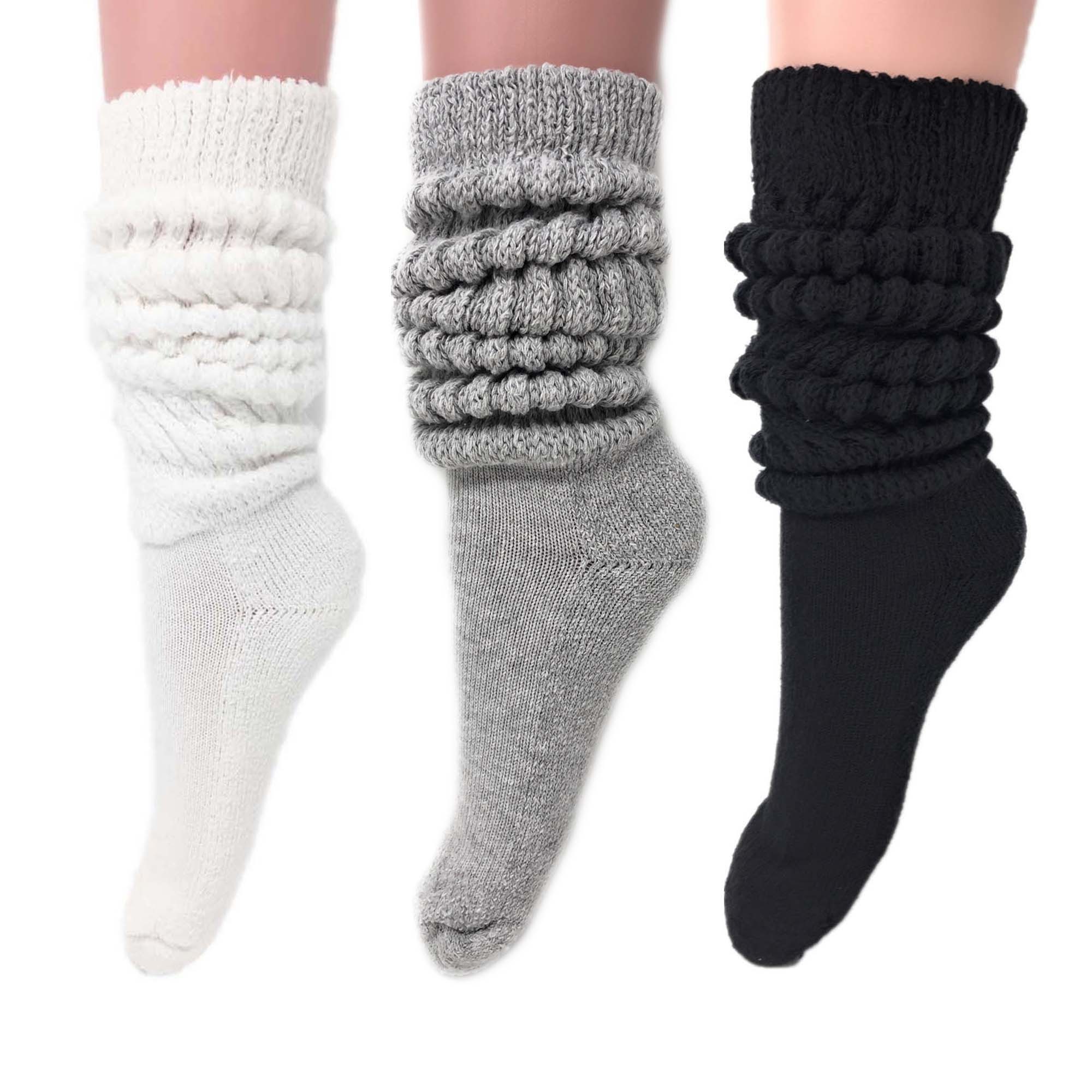 Popular custom design long slouch socks for women