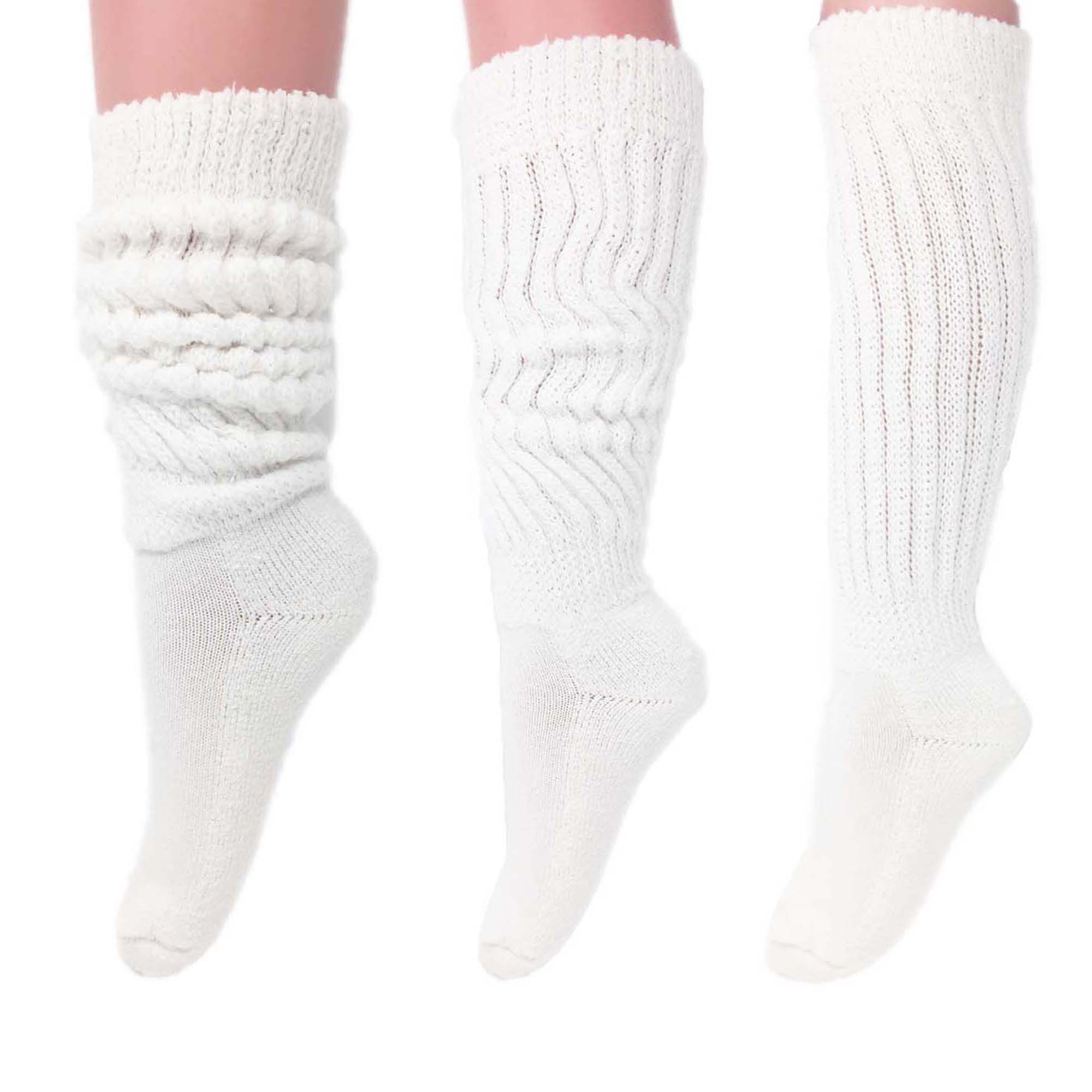 Popular custom design long slouch socks for women