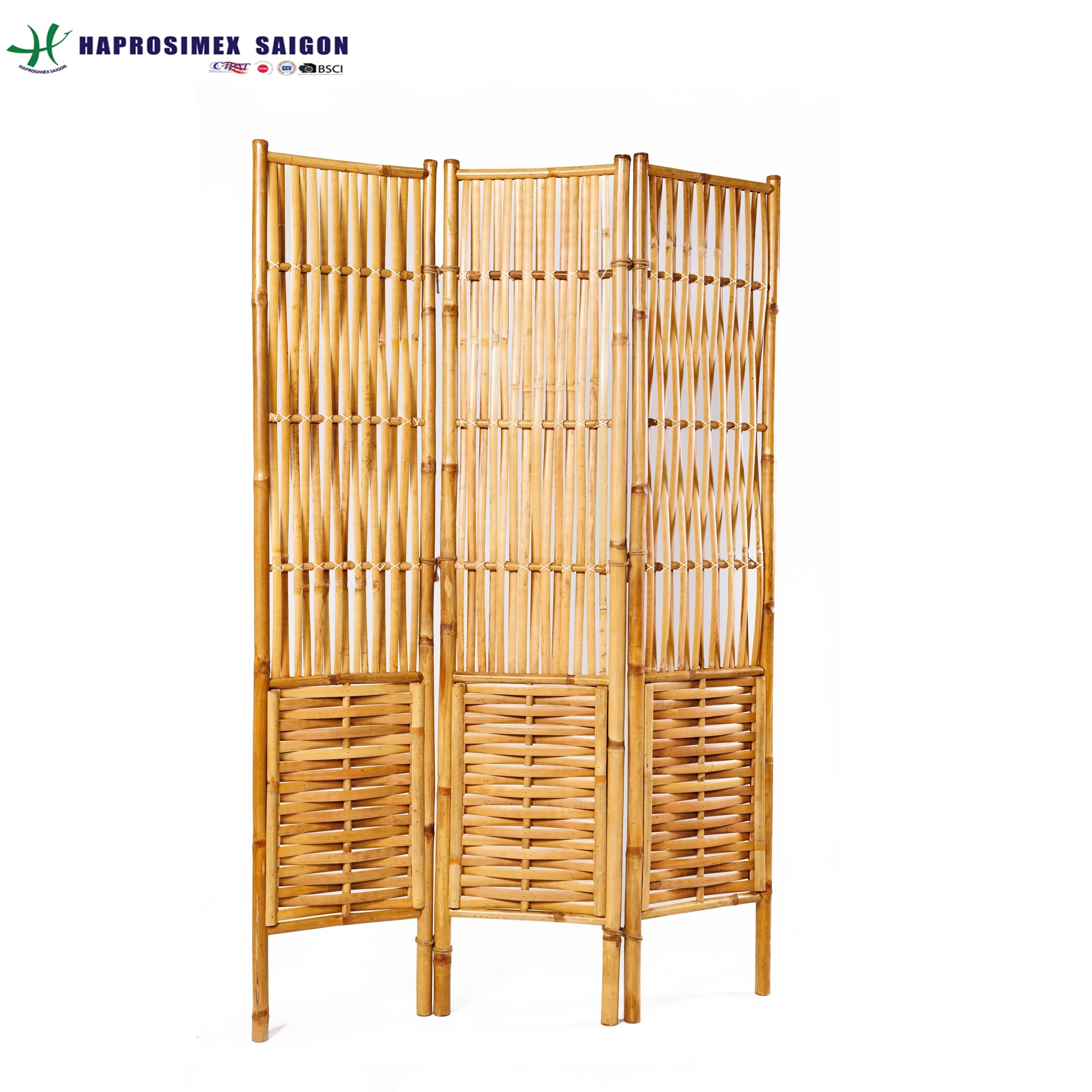 Bamboo wardrobe with canvas cover for bedroom, storage household items, natural material from Vietnam