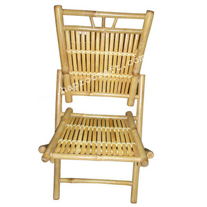 100% Natural Bamboo Furniture folding chair for garden decoration, outdoor furniture for relaxing