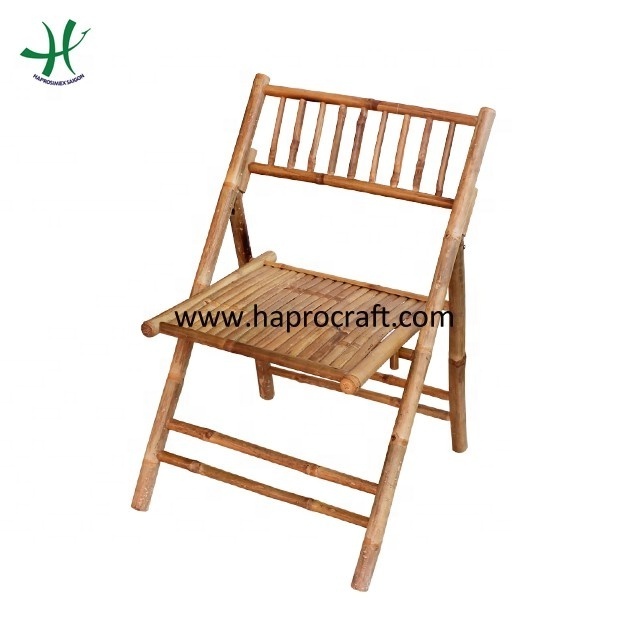 100% Natural Bamboo Furniture folding chair for garden decoration, outdoor furniture for relaxing